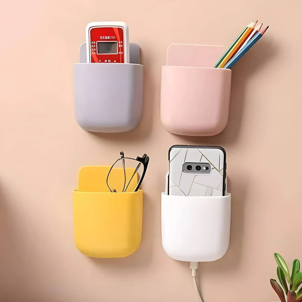 Multi purpose wall mounted plastic storage pocket (1 pc)