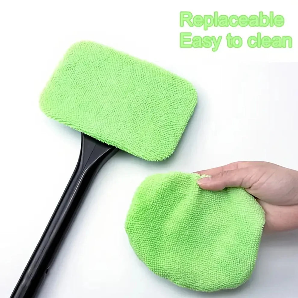 Windshield clean car glass cleaner wiper with microfiber cloth (1 pc / 38 cm long)