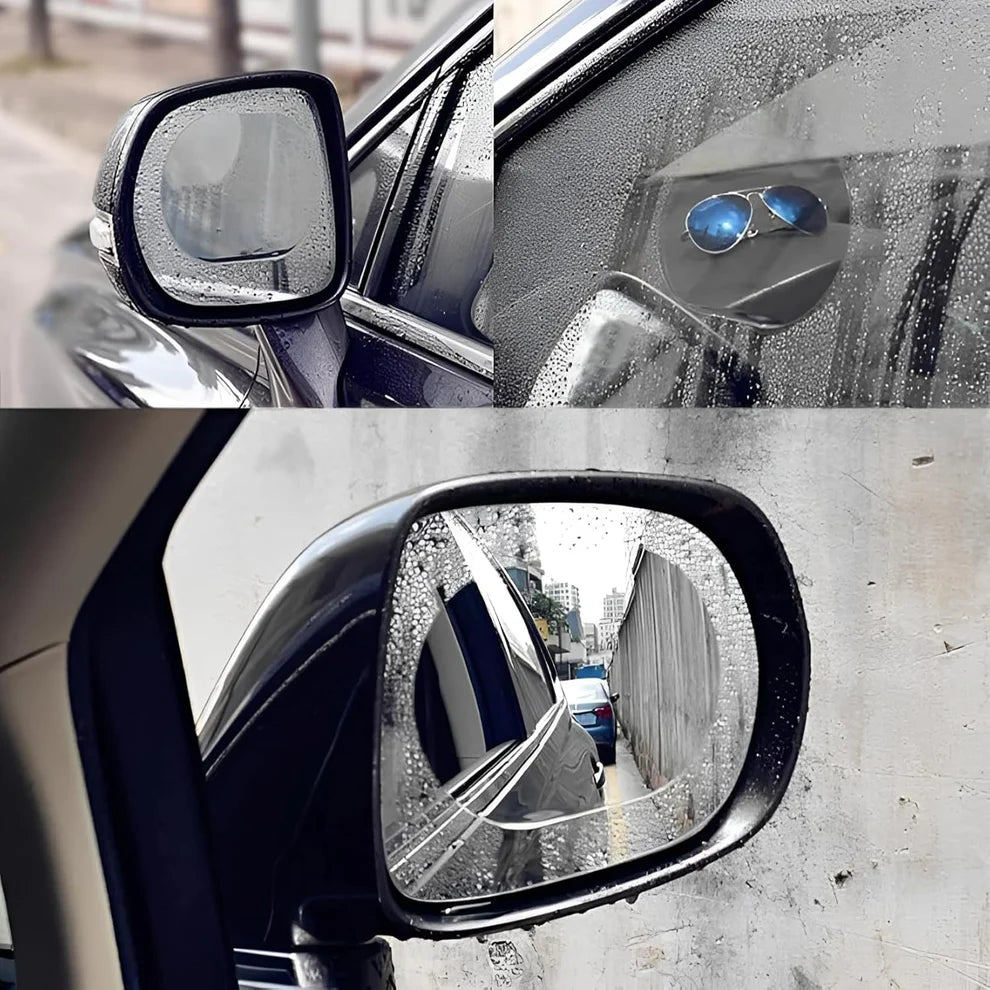 🌧️ Rain Clear Mirror Film – Anti-Fog & Anti-Scratch Protection (1 Pcs)