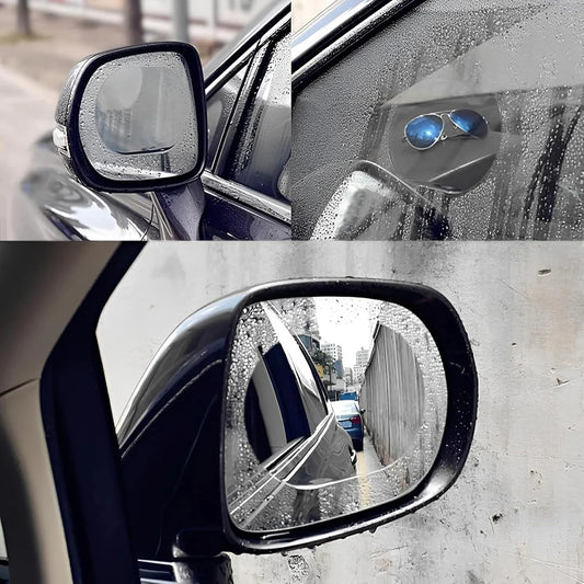 Anti-fog & anti-scratch rearview mirror film – hd protective sticker (1 pc)